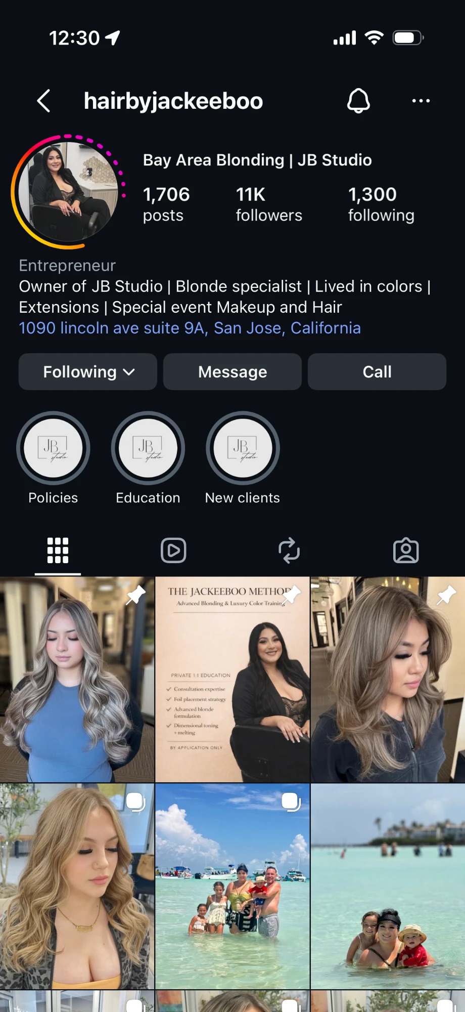 jackee's instagram profile before: 11K followers, 1,706 posts